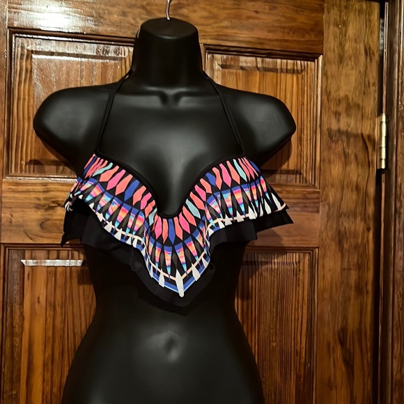 PINK Victoria's Secret Other - PINK colorful Ruffle Bikini Top